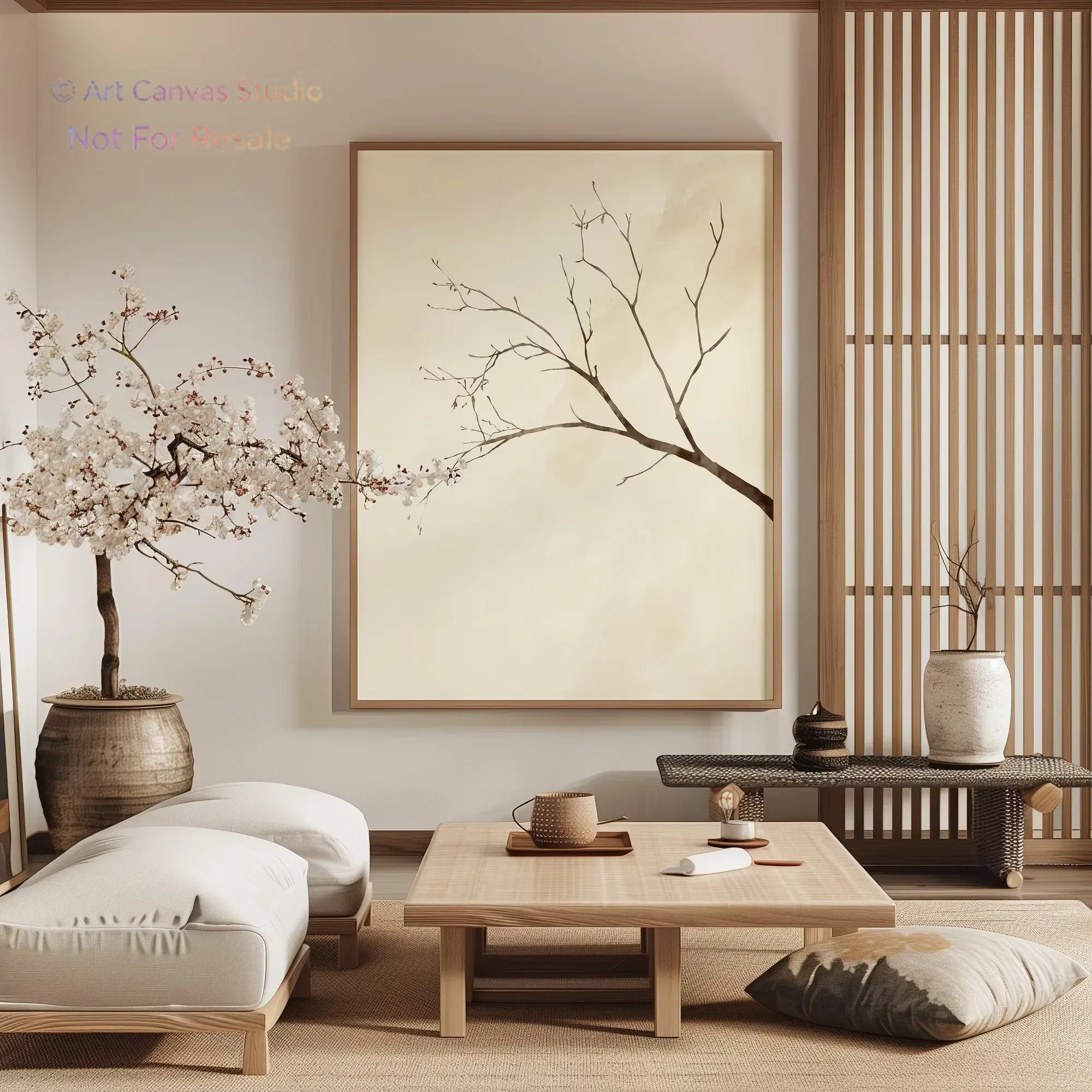 Interior Design Style - Dekoracje ścienne do wnętrz, styl wabi-sabi,