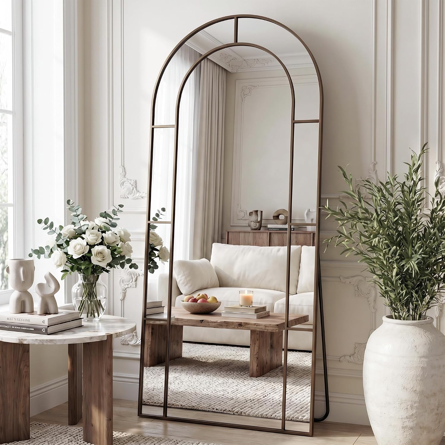 Arch Mirror Leaning - Lustro podłogowe o wymiarach 76
