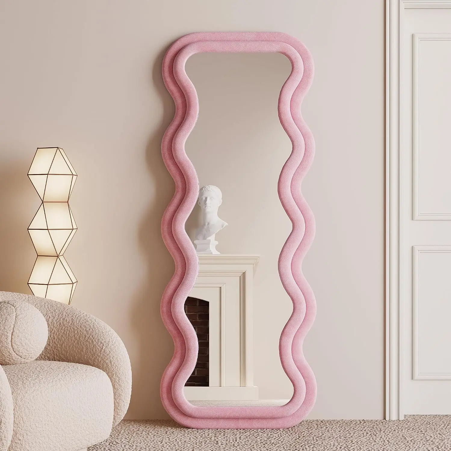 Pełnowymiarowe lustro faliste, – Arch Mirror Leaning recenzja i cena