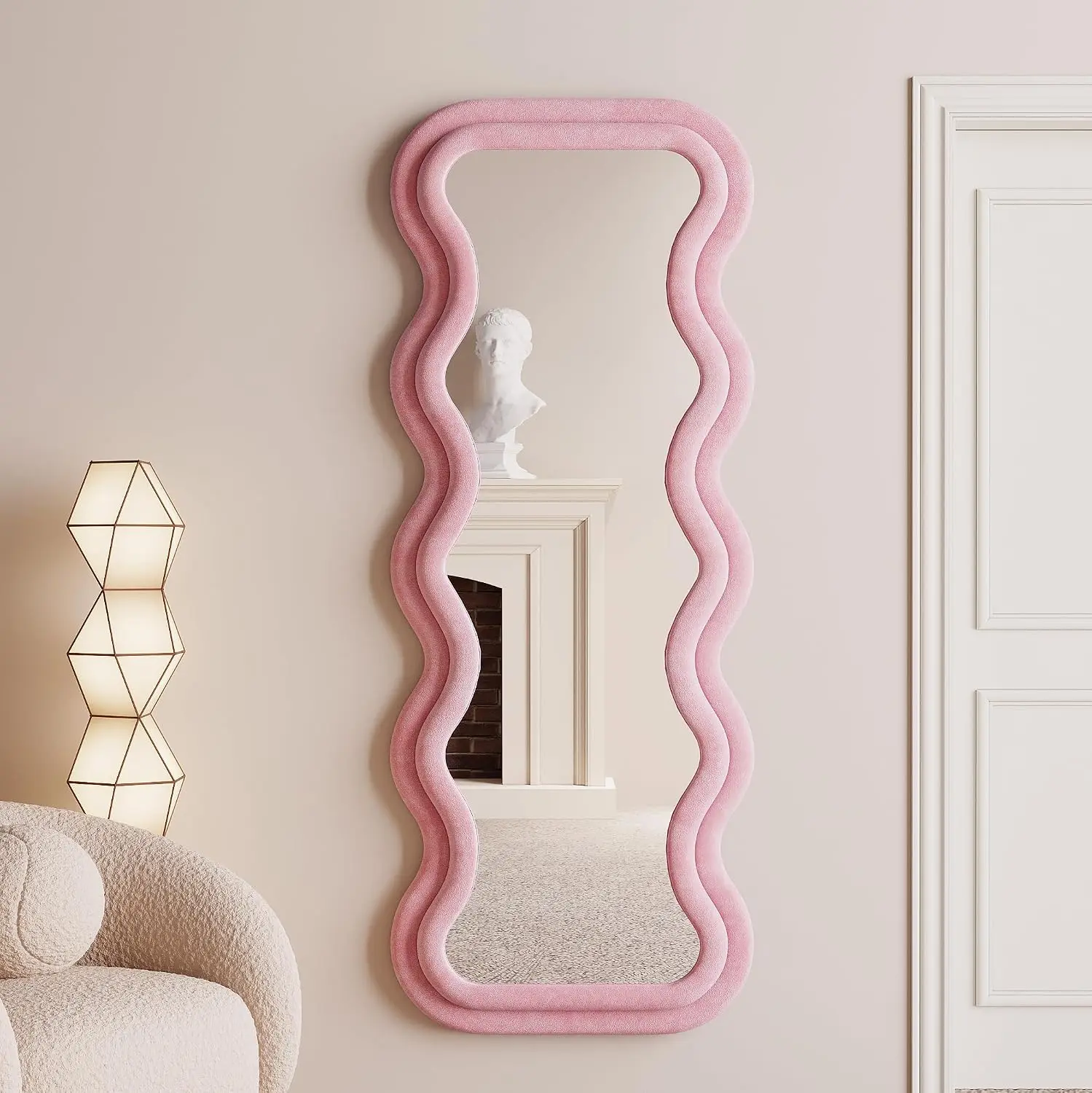 Pełnowymiarowe lustro faliste, – Arch Mirror Leaning recenzja i cena