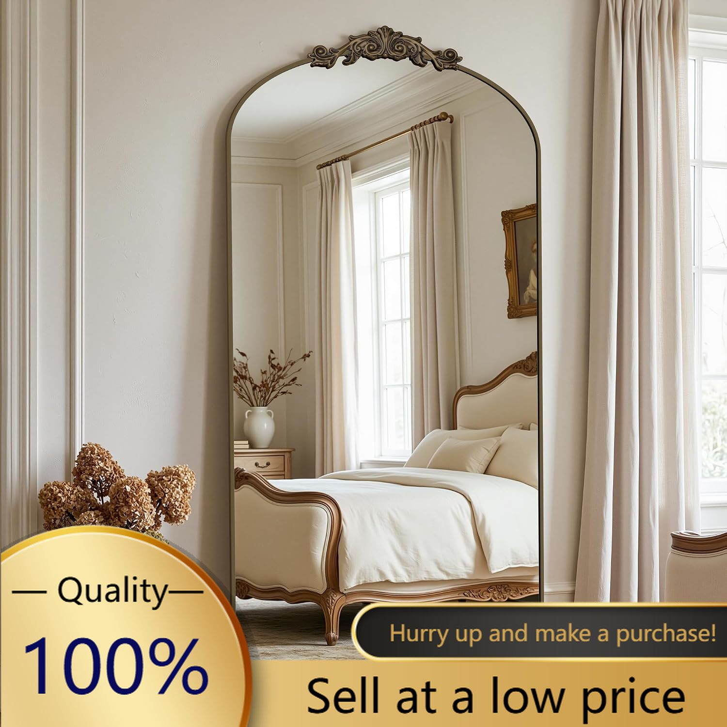 Lustro w całości długości w st – Arch Mirror Leaning recenzja i cena