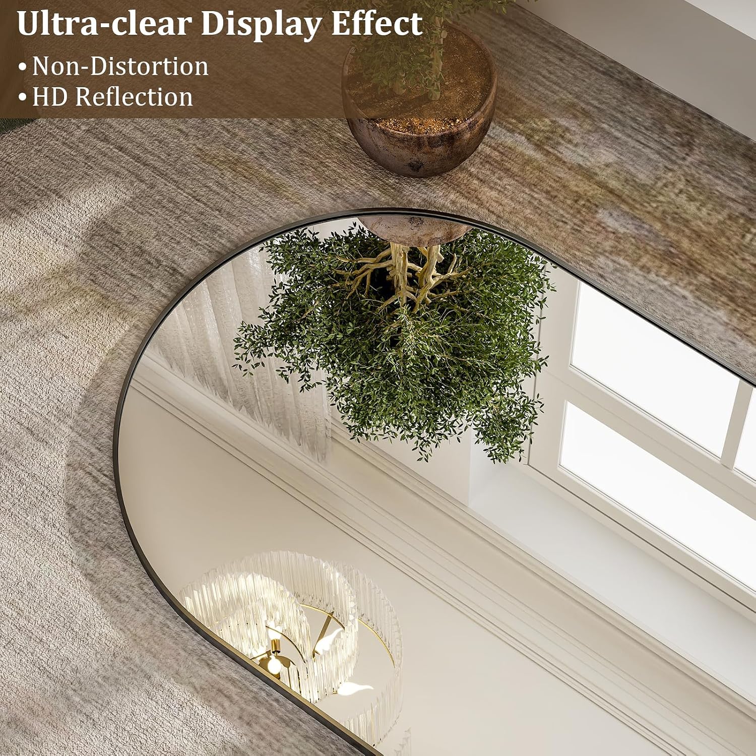 Lustro pełnowymiarowe łukowate – Arch Mirror Leaning recenzja i cena