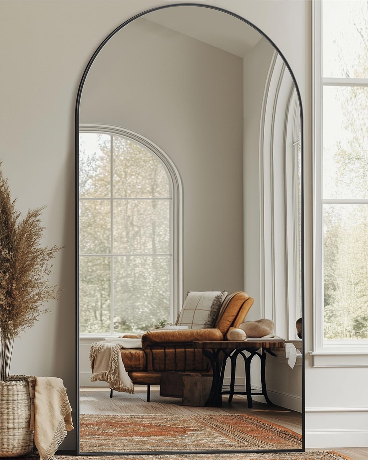 Duże lustro podłogowe 81x41 cm – Arch Mirror Leaning recenzja i cena