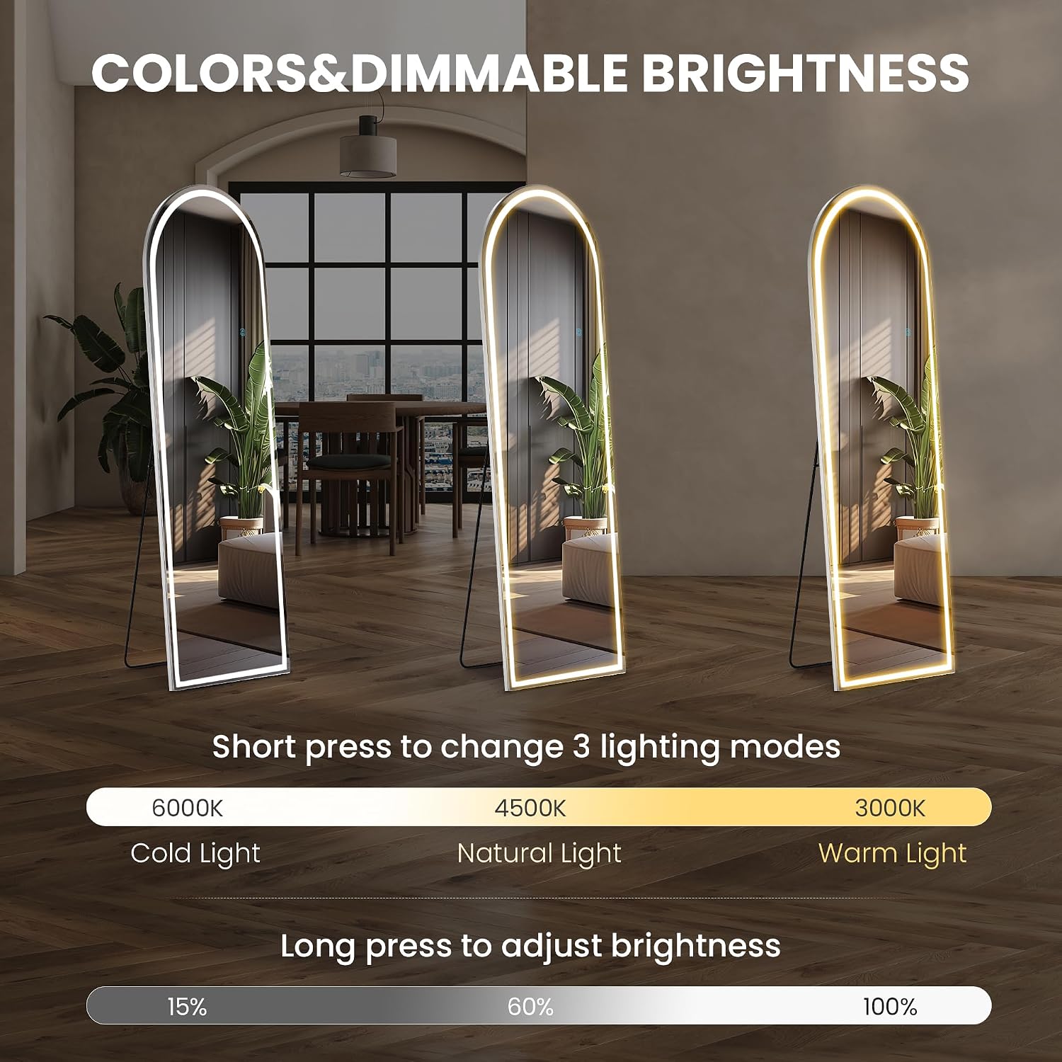 Łukowate lustro na całej długo – Arch Mirror Leaning recenzja i cena