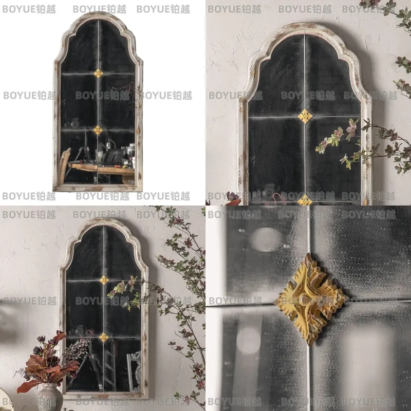 Francuskie rzeźbione drewniane – Arch Mirror Leaning recenzja i cena