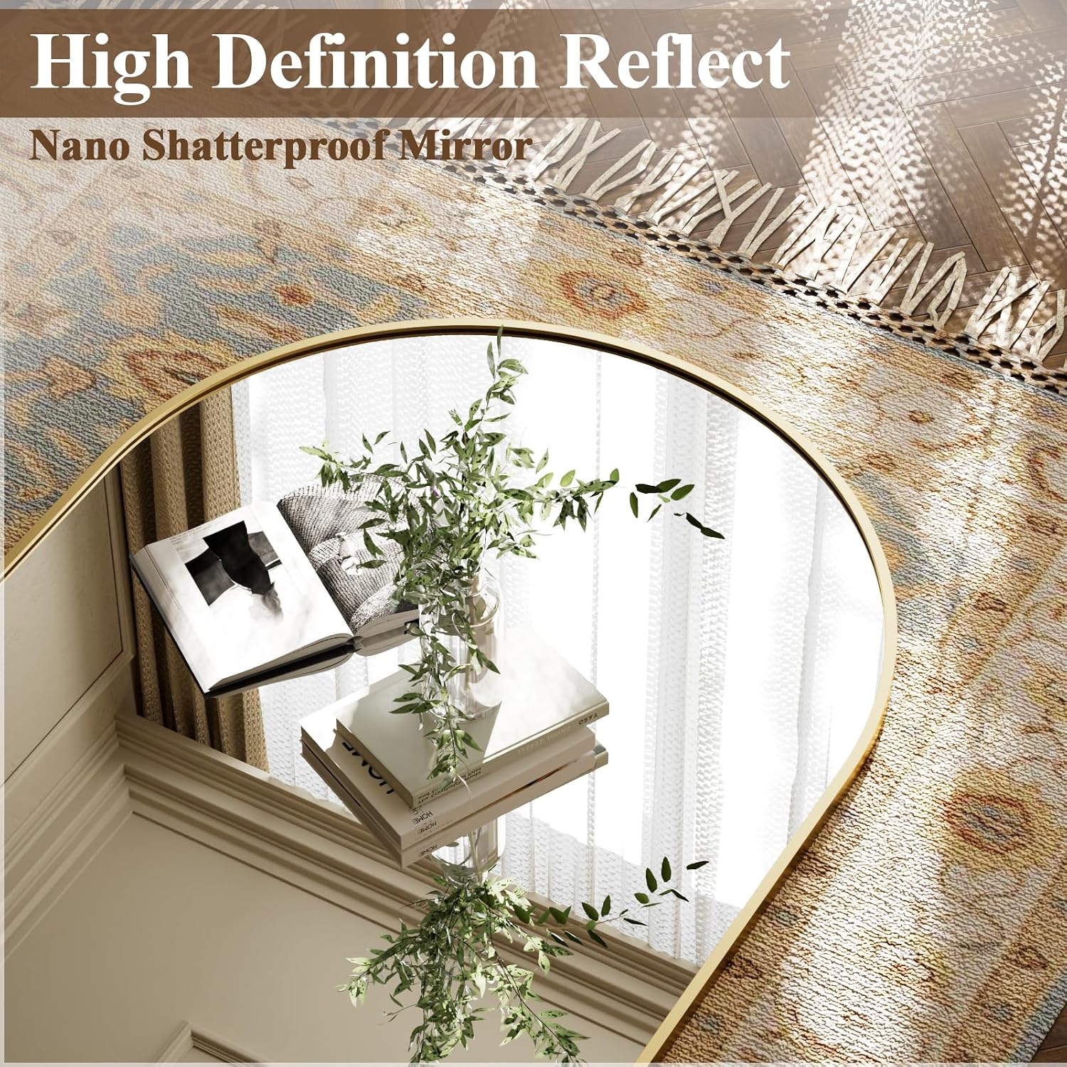 Duże łukowate lustro na całą d – Arch Mirror Leaning recenzja i cena